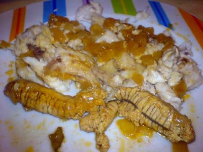 Um bocadinho de peixe no prato...
<br />
<br />Sim eu pesco sempre para o prato, se não é para o prato é devolvido à origem (vivo)