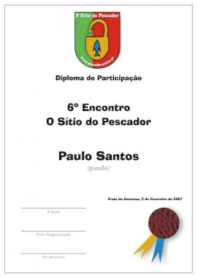Diploma de participação.
