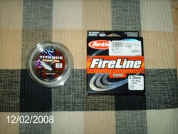 Linhas para carreto, Titanus da Barros  multifio e Fireline Crystal