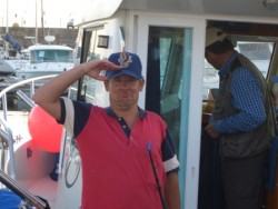O MESTRE RAMIRO A CUMPRIMENTAR AS TROPAS Á CHEGADA...