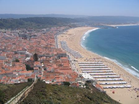 E finalmente, a praia da Nazaré