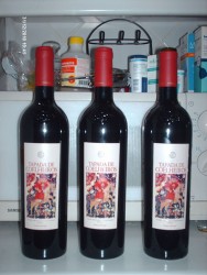 Enquanto esperamos pelo peixe, há que por o vinho a respirar, bela pinga diga-se de passagem.
